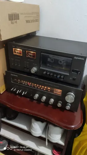 Receiver e tape deck gradiente s95 ambos em ótimo estado