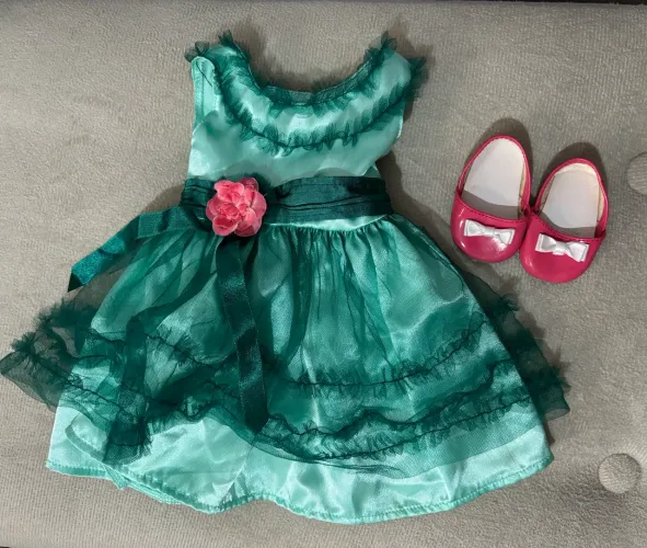 Conjunto Vestido Verde American Girl