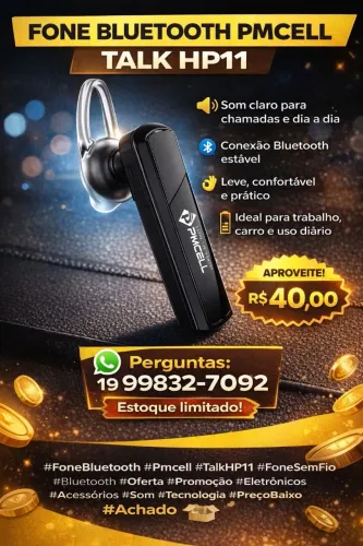 Fone bluetooth talk hp11