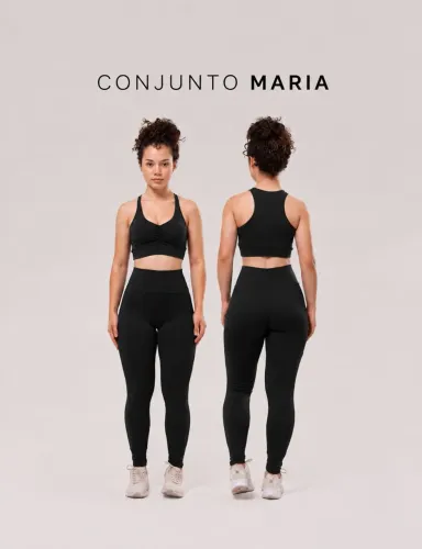 Conjunto Fitness Feminino Academia Top e Legging Cintura Alta