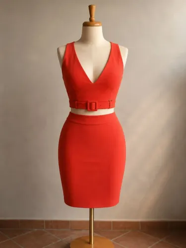 Conjunto saia e blusa