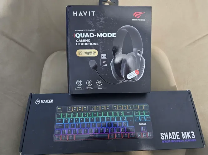 Fone e teclado Gamer