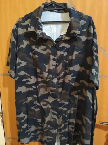Camisa Botão Camuflada
