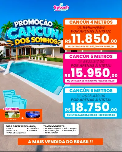 Piscina a partir de R$11.850