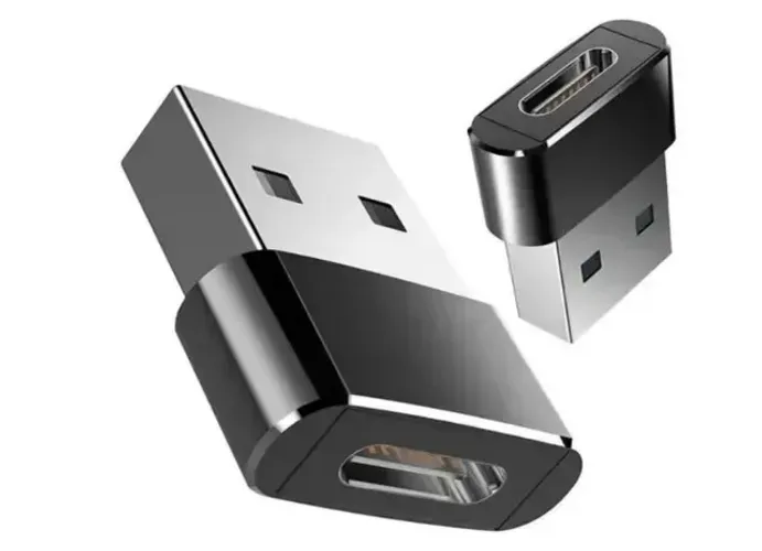 Adaptador Otg Usb Tipo C para Usb Macho iPhone Carregador e Dados