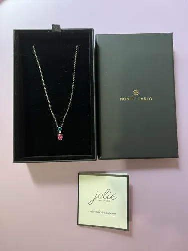 Cordão de Prata com Pingente da Monte Carlo