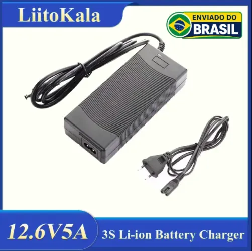 Liitokala 3S 12.6V 5A Carregador de Bateria de Lithium Li-ion [NOVO]