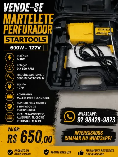 Martelete perfurador 127volts