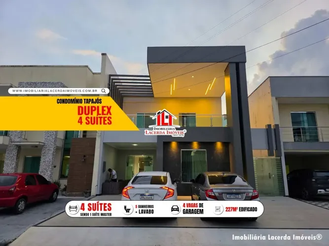 Casa no Residencial Tapajós com 4 suítes sendo 1 Master com closet e hidro