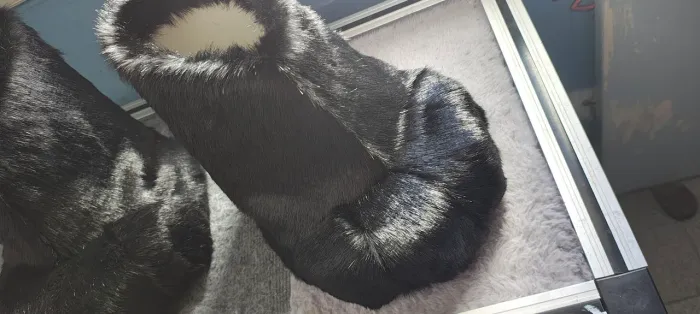 Sapato patas de fursuit pretos