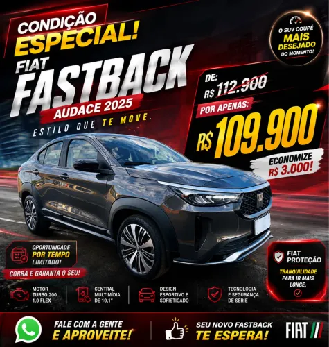 Fiat Fastback Audace 1.0 200 T. Flex AUT 2025