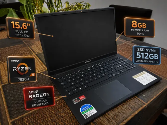 Notebook Asus Ryzen 5 Ssd 512gb - 8gb Full-hd E1504fa-nj732