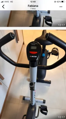 Bicicleta ergométrica são duas