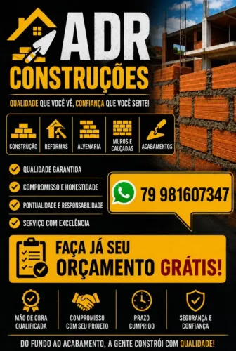 Fazemos suas Construção só na grande Aracaju ok