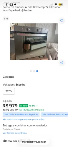 Forno A Gas a Brastemp 
