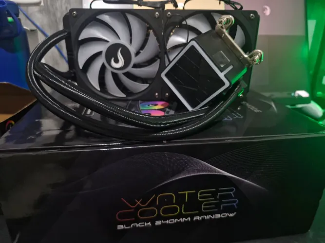 Water cooler rise mode black 240mm rainbow