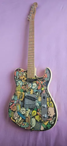 Guitarra telecaster Tagima Personalizadoa Marcinho Eiras 