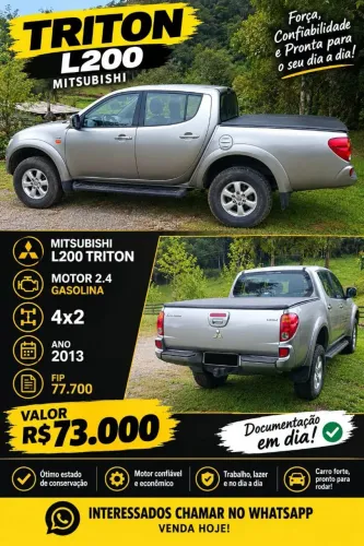 Mitsubishi L200 Triton HLS 2.4 Flex 16V CD Mec. 2013