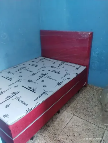 BOX COM COLCHÃO ACOPLADO (COLCHÃO NÃO SAI DO BOX)