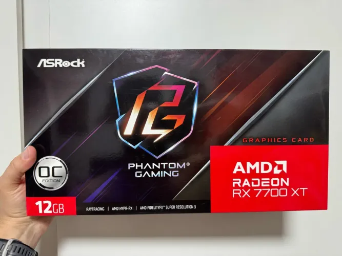 Placa de video ASROCK Amd rtx 7700XT PHANTOM GAMING 12gb