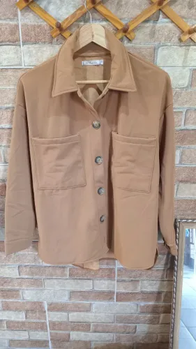JAQUETA  em SUEDE MAROM 