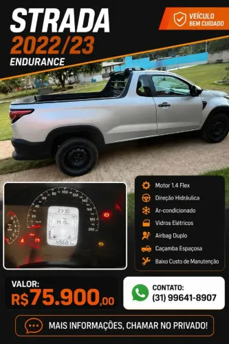 Fiat Strada Endurance 1.4 Flex 8V CS Plus 2023