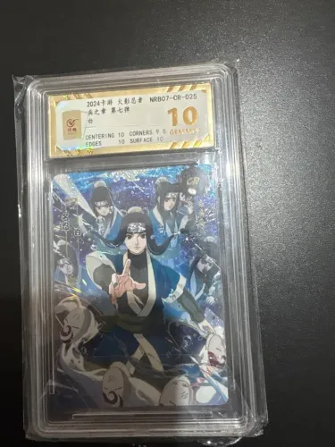 card oficial Haku (NRB07-CR-025) do jogo Naruto Kayou TCG, graduação Nota 10 