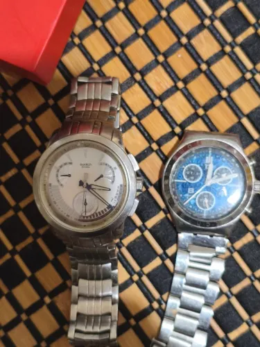 2 relógio Swatch cronógrafo original parados
