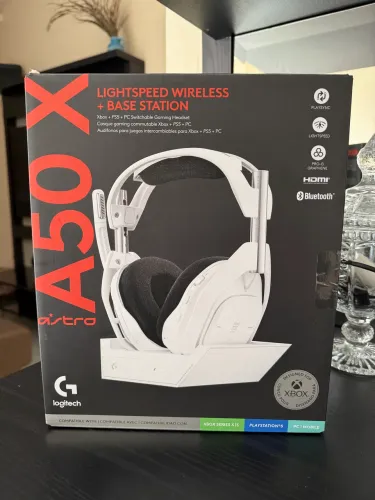 Headset Gamer Sem Fio Logitech G Astro A50 Branco