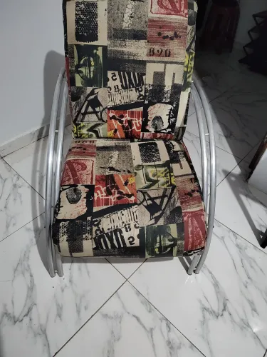 Poltronas duplas em alumínio