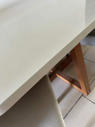 Mesa 4 cadeira madeira maciça