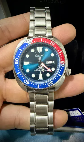 Relogio Seiko Turtle Prospex Padi 200mts Prateado Pepsi