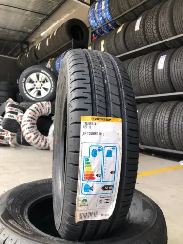 Pneu 175/65/R14 Dunlop R1 original Nacional com alta durabilidade media.