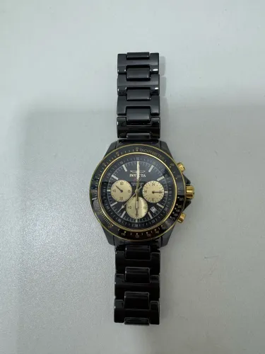 Relógio Invicta Original Masculino Preto/Dourado - Premium