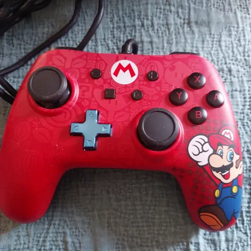 Controle joystick Nintendo switch e PC Super Mario Power a