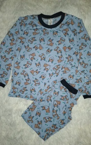 Pijama Longo Infantil Menino Malha fria<br>Malha Fria<br>Malha Fria