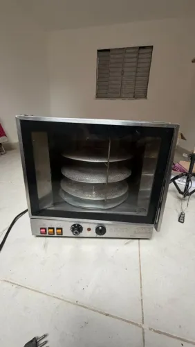 Forno elétrico turbo, giratório