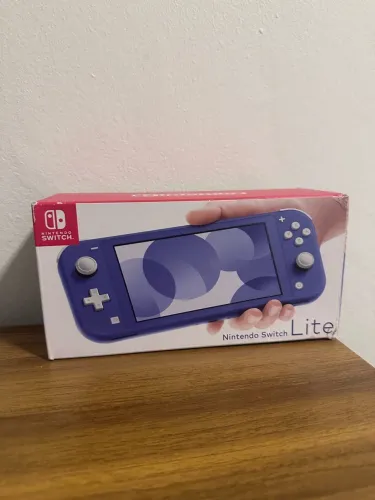 Nintendo switch lite + 256gb + capinha com grips