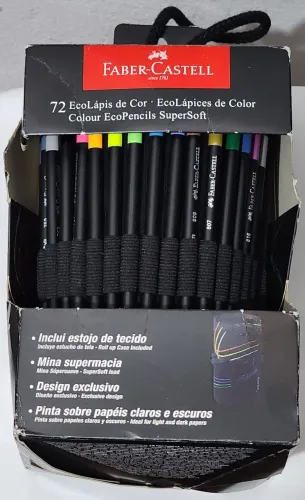 ? OPORTUNIDADE: Faber-Castell SuperSoft 72 Cores Original (Conteúdo Intacto)