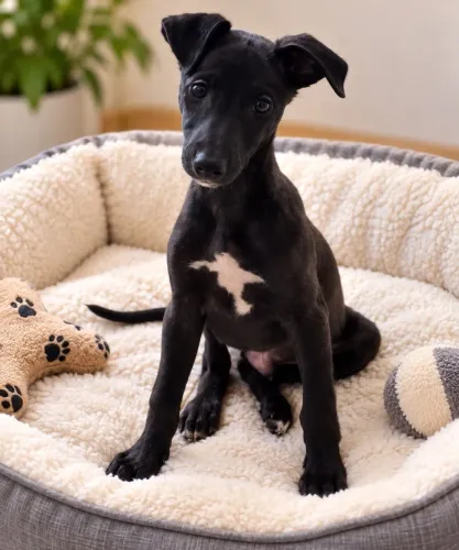 Whippet macho black 