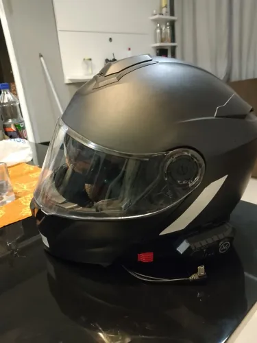 Capacete X11 Turner Escamoteável Tam. 64 com Intercomunicador