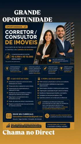 ? OPORTUNIDADE | CORRETOR / CONSULTOR DE IMÓVEIS - FORTALEZA/CE