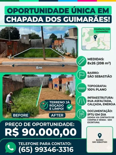 TERRENO EM CHAPADA DOS GUIMARÃES 