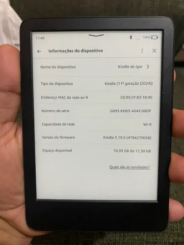 Kindle 11ª Geração 2024