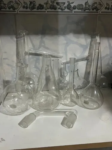 Vidrarias para Laboratório Químico - Diversas Peças em Vidro