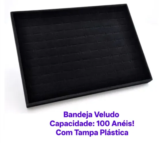 Bandeja Expositor para Anéis - 100 Espaços