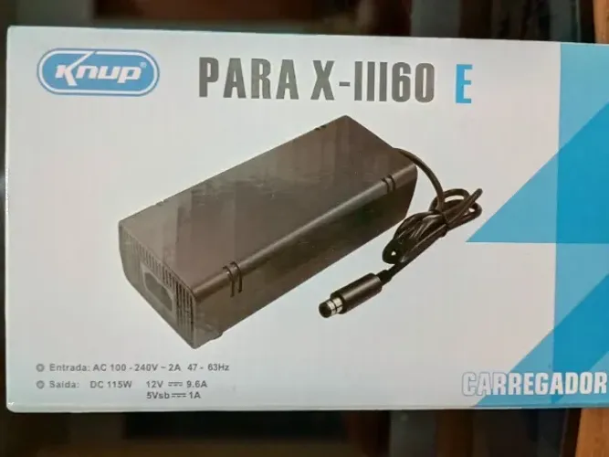 Fonte Xbox 360 Xbox Super Slim Bivolt, 1 Pino. X box 360 Vídeo Game Fonte Xbox 360.