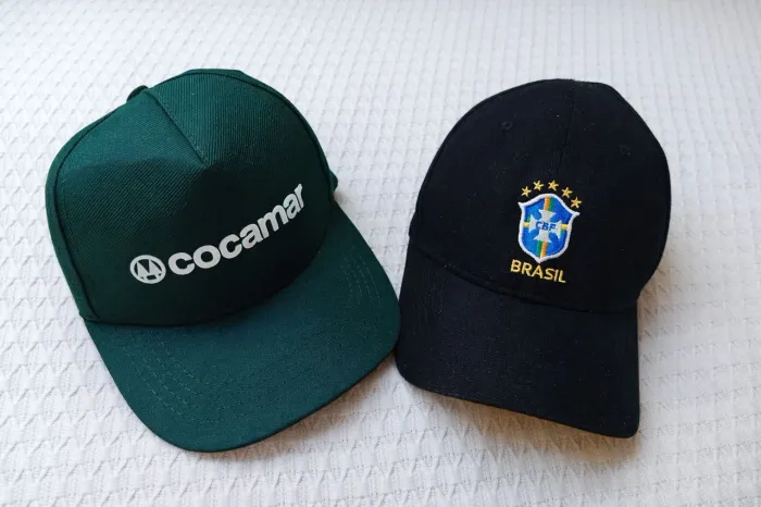 Kit 2 Bonés - Brasil CBF + Cocamar - Bom Estado