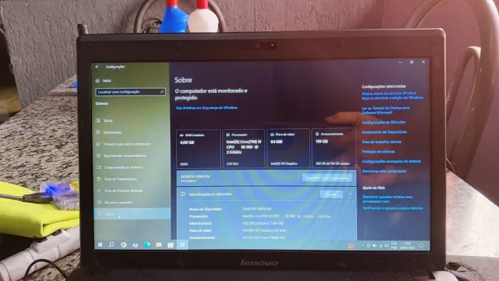 Notebook Lenovo g460 core i3 com SSD (revisado )