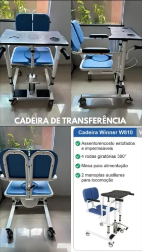 Vendo uma Cadeira de Transferencia para Idosos - Modelo Winner W810